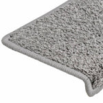 Stair Mats 10 pcs 65x21x4 cm Grey Rectangular Edge 149815