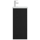 Bathroom Vanity with Sink Black Oak 42 x 40 x 84.5 cm 890769