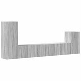 4 Piece TV Cabinet Set Grey Sonoma Engineered Wood 3114628