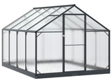 Garden Greenhouse with Door Anthracite 183.5 x 243.5 x 207 cm 3433042