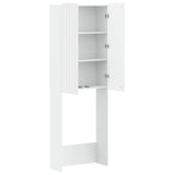 Toilet Cabinet ZWOLLE White 66 x 25.5 x 190 cm Engineered Wood 896475