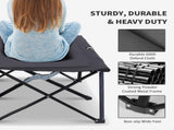 Double Camping Cot Bed, with Bag - Black T3398P348650