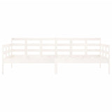 Day Bed without Mattress White Solid Wood Pine 90x200 cm 820358