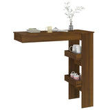 ZNTS Wall Bar Table Brown Oak 102x45x103.5 cm Engineered Wood 817224