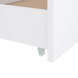 Bed Frame without Mattress White Solid Wood Pine 90x200 cm 322160