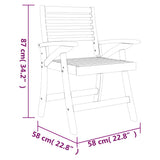 5 Piece Garden Dining Set Solid Wood Acacia 3156864