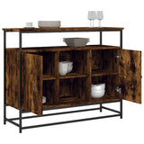 Sideboard Smoked Oak 100x35x80 cm Engineered Wood 835541