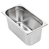 Gastronorm Containers 4 pcs GN 1/3 150 mm Stainless Steel 50896