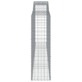 Arched Gabion Basket 400x50x160/180 cm Galvanised Iron 153538