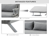 Two-Seater Click-Clack Sofa Bed - Light Grey T3398P330484