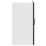 Kitchen Wall Cabinet Kalmar Black Engineered Wood 853578