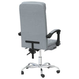 Reclining Office Chair Light Grey Fabric 349647