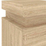 Bedside Cabinet with LED Lights Sonoma Oak 35x39x55 cm 836753
