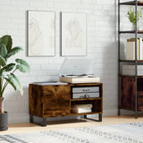 Record Cabinet Smoked Oak 85x38x48 cm Engineered Wood 831713