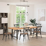 Dining Table Legs Anthracite 2 pcs 70x cm Steel 4013310