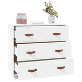 Sideboard White 80x40x75 cm Solid Wood Pine 820108