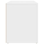 ZNTS Bedside Cabinet White 60x36x45 cm Engineered Wood 816736