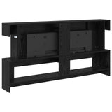 Electric Fireplace Black Oak 150 x 21 x 77 cm Engineered wood 8020833