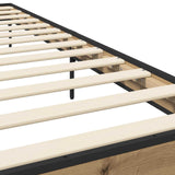 Bed Frame Artisian Oak 80 x 200 cm Engineered Wood 8009135