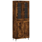 Highboard Smoked Oak 69.5x34x180 cm Engineered Wood 3198358