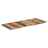 Rectangular Table Top 60x140 cm 15-16 mm Solid Reclaimed Wood 286047