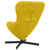 Egg Chair Yellow 63 x 73 x 90 cm Velvet 42002763