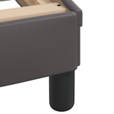 Bed Frame without Mattress "Zadar" Grey 80x200 cm Faux Leather 3208145