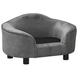 Dog Sofa Grey 67x47x36 cm Plush 171084