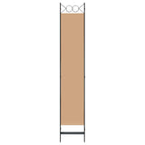 Room Divider Beige 200 x 220 cm Fabric 42039205