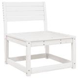 8 Piece Garden Lounge Set White Solid Wood Pine 3216941