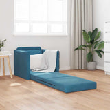 Sofa Bed Blue 74 x 77 x 81 cm Velvet 4106617