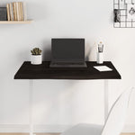 Table Top Dark Brown 80x60x2 cm Treated Solid Wood Oak 3156422