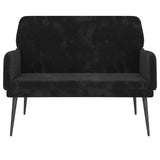 Bench Black 108 x 79 x 79 cm Velvet 42024044