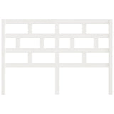 Bed Headboard White 156x4x100 cm Solid Wood Pine 814200