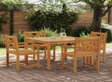 Garden Dining Set 5 pcs Brown Solid Acacia wood 3375659