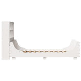 Bookcase Bed without Mattress White 90x200 cm Solid Wood 3323816