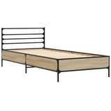 Bed Frame without Mattress Sonoma Oak 100x200 cm 845588