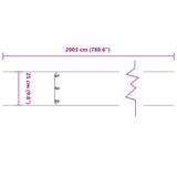 Lawn Edgings 20 pcs White 25x103 cm Cold-rolled Steel 860173