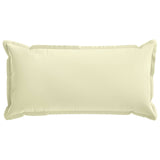 Cushion Cover 12 pcs HOUTEN Cream 40 x 80 cm Polyester 918288