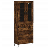 Highboard Smoked Oak 69.5x34x180 cm Engineered Wood 3198406