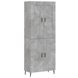 Highboard Concrete Grey 69.5x34x180 cm Engineered Wood 3199573