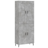 Highboard Concrete Grey 69.5x34x180 cm Engineered Wood 3199573