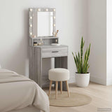 Dressing Table Grey Sonoma 50 x 41 x 135 cm Engineered Wood 865096