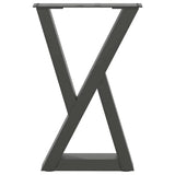 Coffee Table Legs 2 pcs Anthracite 38x cm Steel 4012702