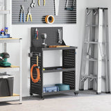 Tool Trolley Black 65 x 35 x 111 cm Cold-rolled Steel 874546