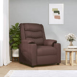 Recliner Chair Brown Faux Leather 348044