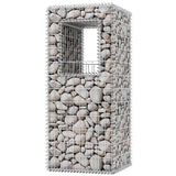 Gabion Basket Posts/Planters 2 pcs Steel 50x50x120 cm 142544
