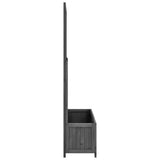 Planter Black Solid firwood Medium Planters Planter 316427