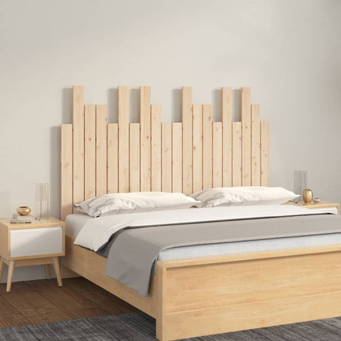 ZNTS Wall Headboard 127.5x3x80 cm Solid Wood Pine 824788