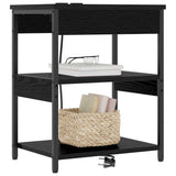 Bedside Cabinet 2 pcs Black Oak 41 x 31 x 51 cm Engineered Wood 859536